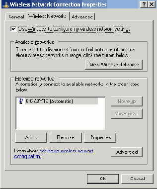 Настройка с использованием клиента Microsoft